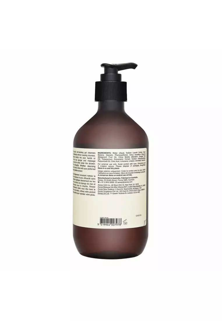 Aesop Aesop Geranium Leaf Body Cleanser 17.99oz, 500ml