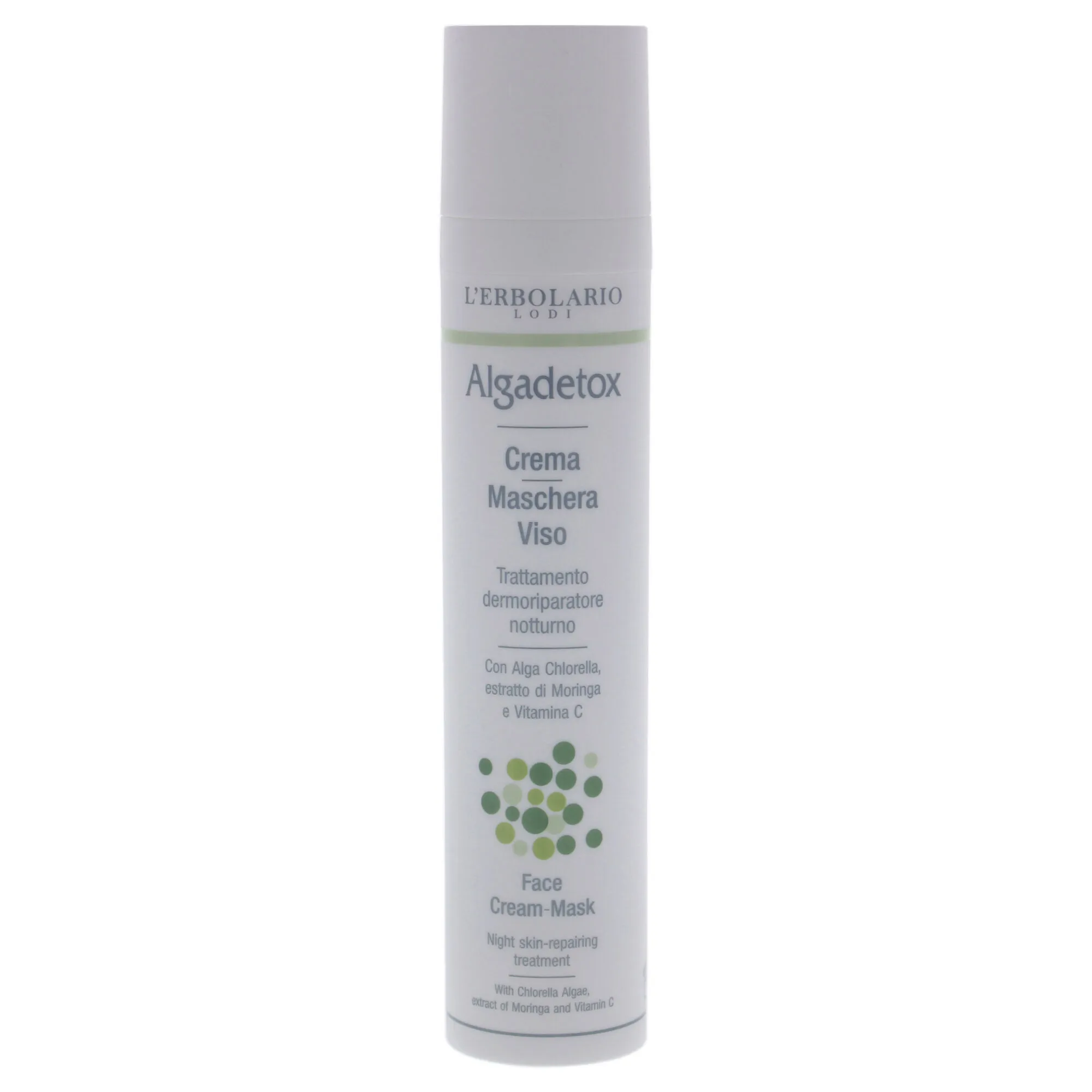 Algadetox Face Night Cream Mask by LErbolario for Unisex - 1.6 oz Cream