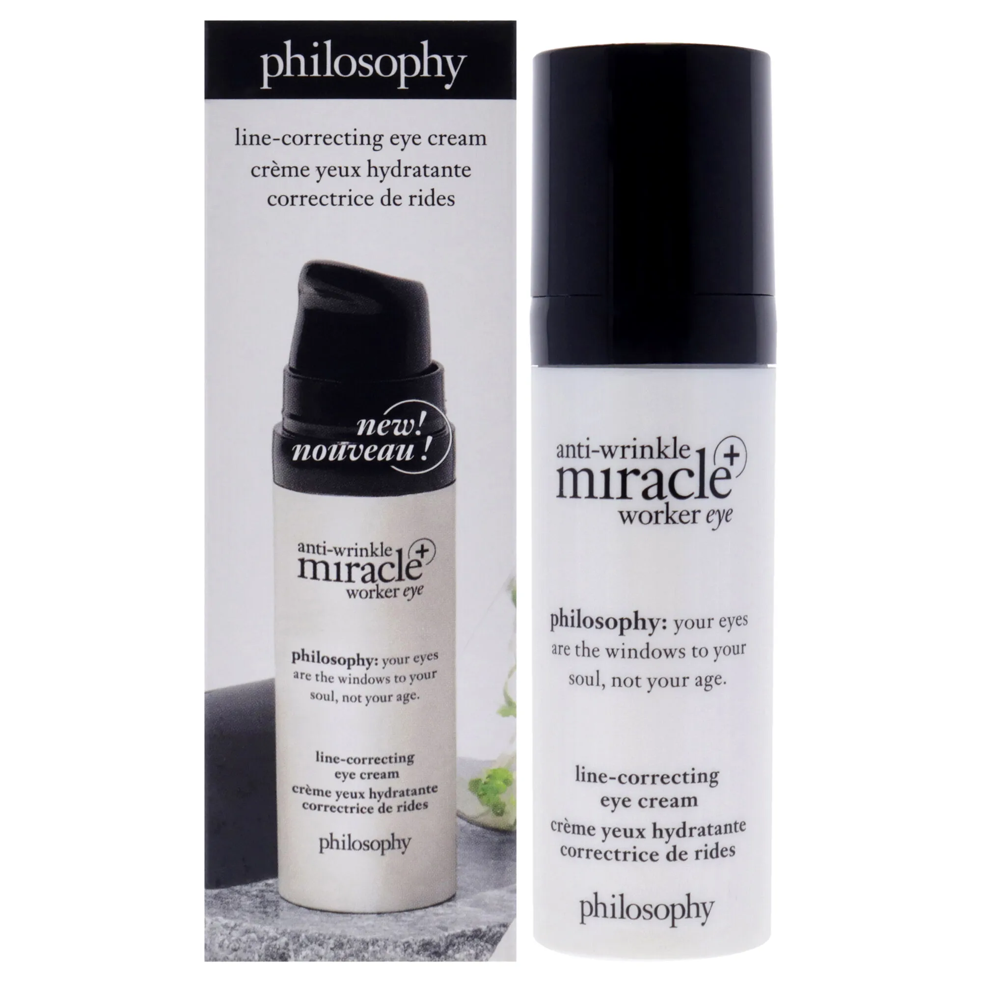 Anti-Wrinkle Miracle Worker Eye Plus by Philosophy for Unisex - 0.5 oz Cream