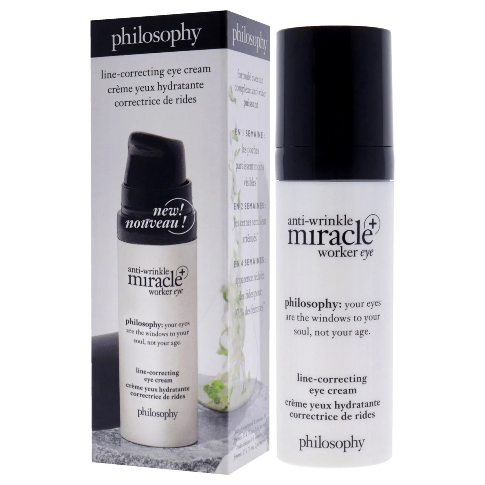 Anti-Wrinkle Miracle Worker Eye Plus by Philosophy for Unisex - 0.5 oz Cream