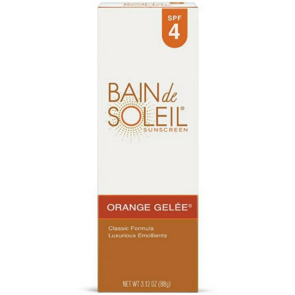 Bain de Soleil Gelee Sunscreen SPF 4 3.12 oz. Tube Pack of 2  