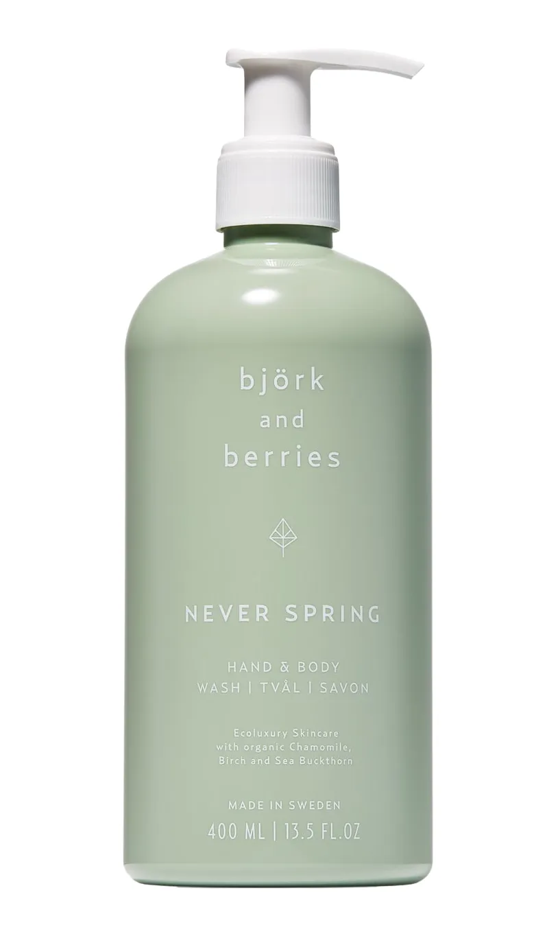 Bjork & Berries   Never Spring Hand & Body Wash 400ml