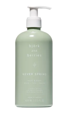 Bjork & Berries   Never Spring Hand & Body Wash 400ml