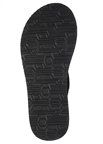 Black Meditation Rockstar Sandals by Skechers | Look Again