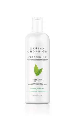 CARINA ORGANICS PEPPERMINT SHAMPOO + BODY WASH