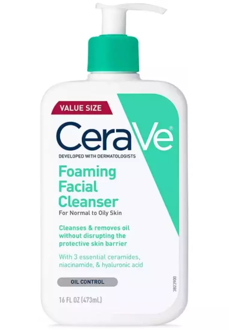 CeraVe Foaming Face Cleanser for Normal to Oily Skin with Ceramides 473ML