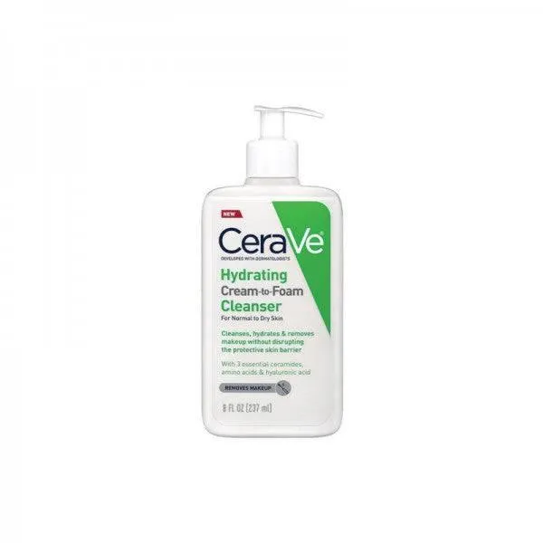 Cerave Hydrating Cream to Foam Facial Cleanser 237ml