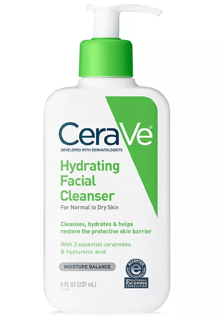 CeraVe Hydrating Face Cleanser Fragrance Free Face Wash with Hyaluronic Acid 237ML