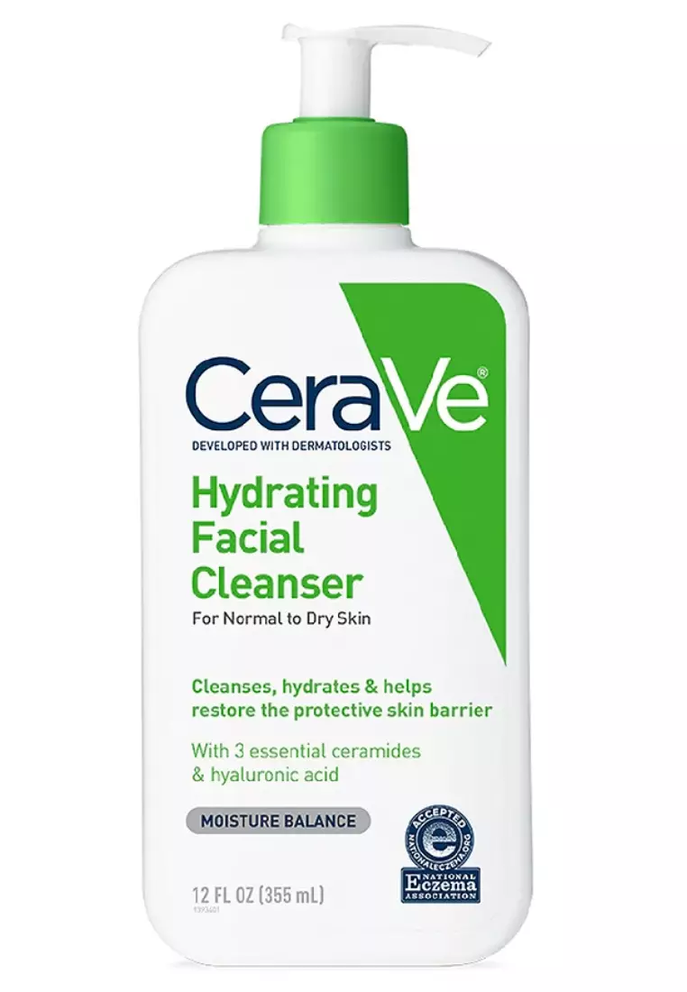 CeraVe Hydrating Facial Cleanser Fragrance Free with Hyaluronic Acid 355ML