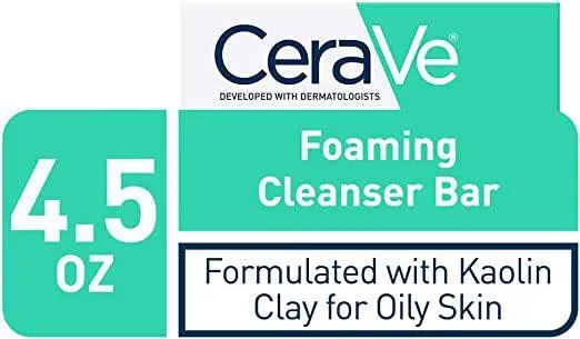 Cerave Kaolin Clay Foaming Cleanser Bar 4.5oz