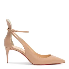 Christian Louboutin Mascara 70 Beige Leather Pumps