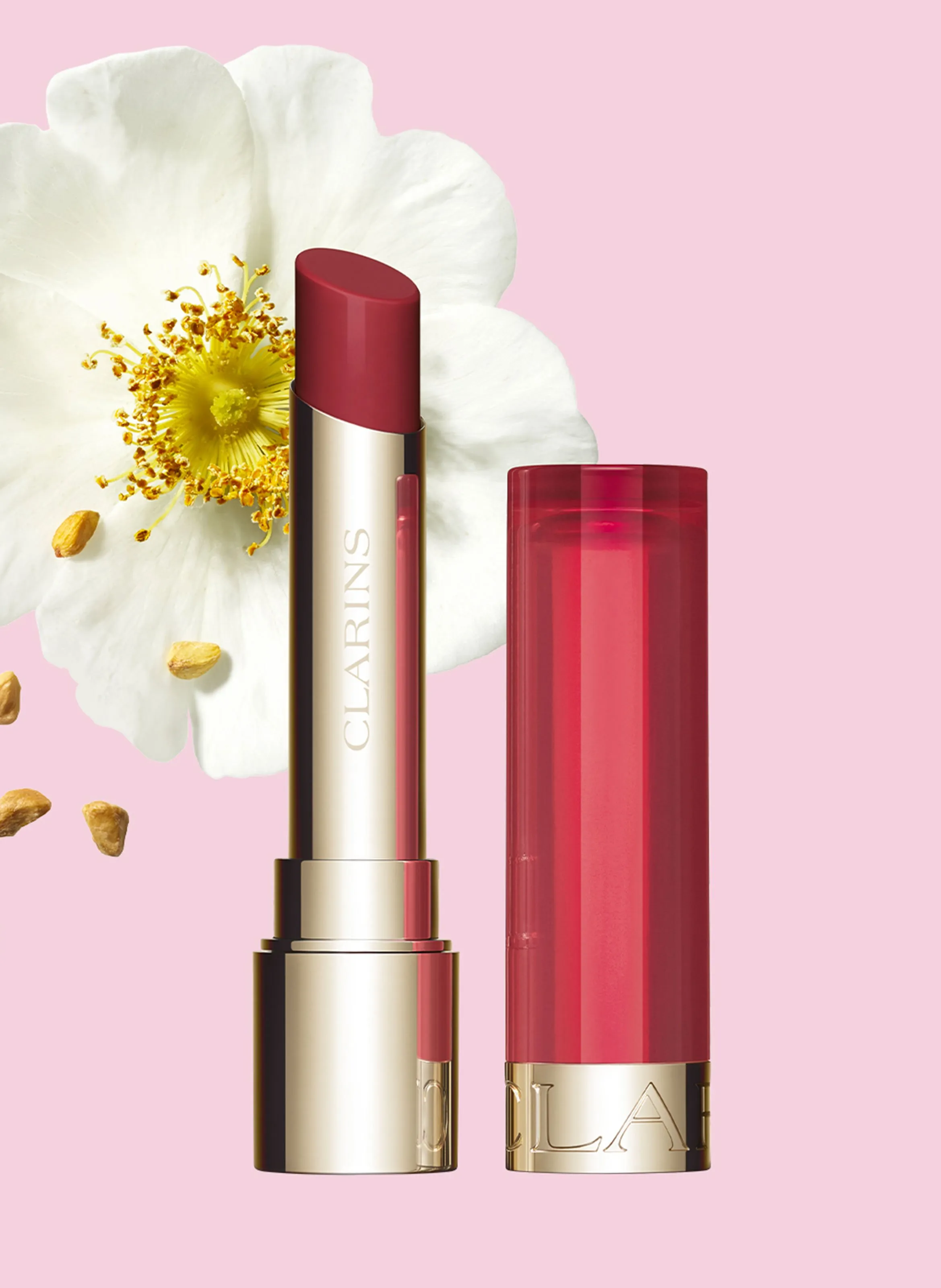 CLARINS PRECIOUS  Lip Oil Balm - Red