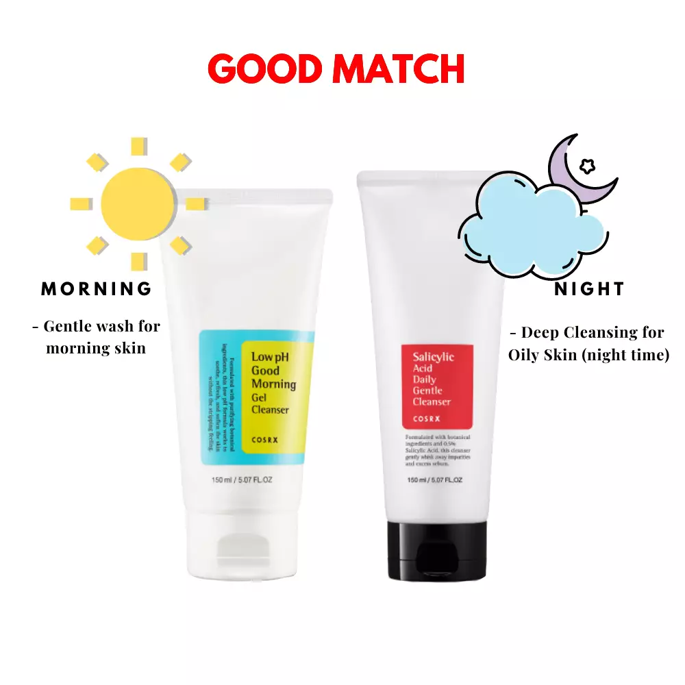 COSRX Cosrx Cleanser Set 150ml [Good Morning + Salicylic Acid]