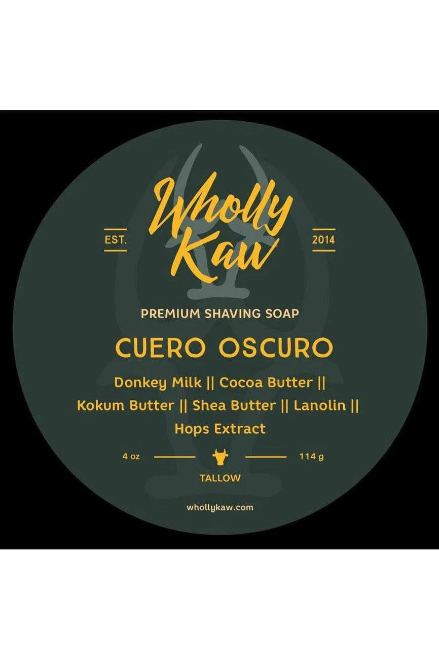 Cuero Oscuro Shave Soap