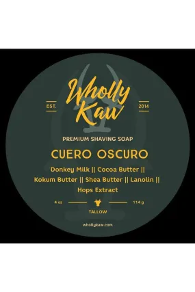 Cuero Oscuro Shave Soap