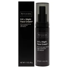 DEJ Night Face Cream by Revision for Unisex - 1.7 oz Cream