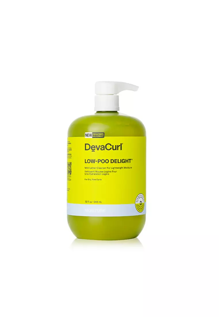 DevaCurl DEVACURL - Low-Poo Delight Mild Lather Cleanser For Lightweight Moisture - For Dry, Fine Curls 946ml/32oz