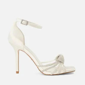 Dune London Morella Embellished Satin Heeled Sandals