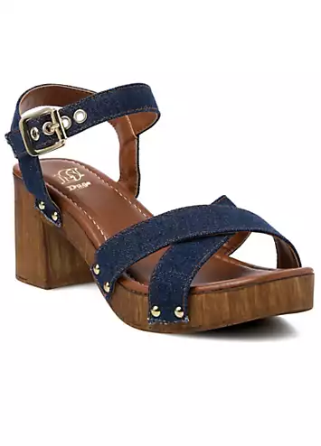 Dune London Navy Judies Casual Sandals | Grattan