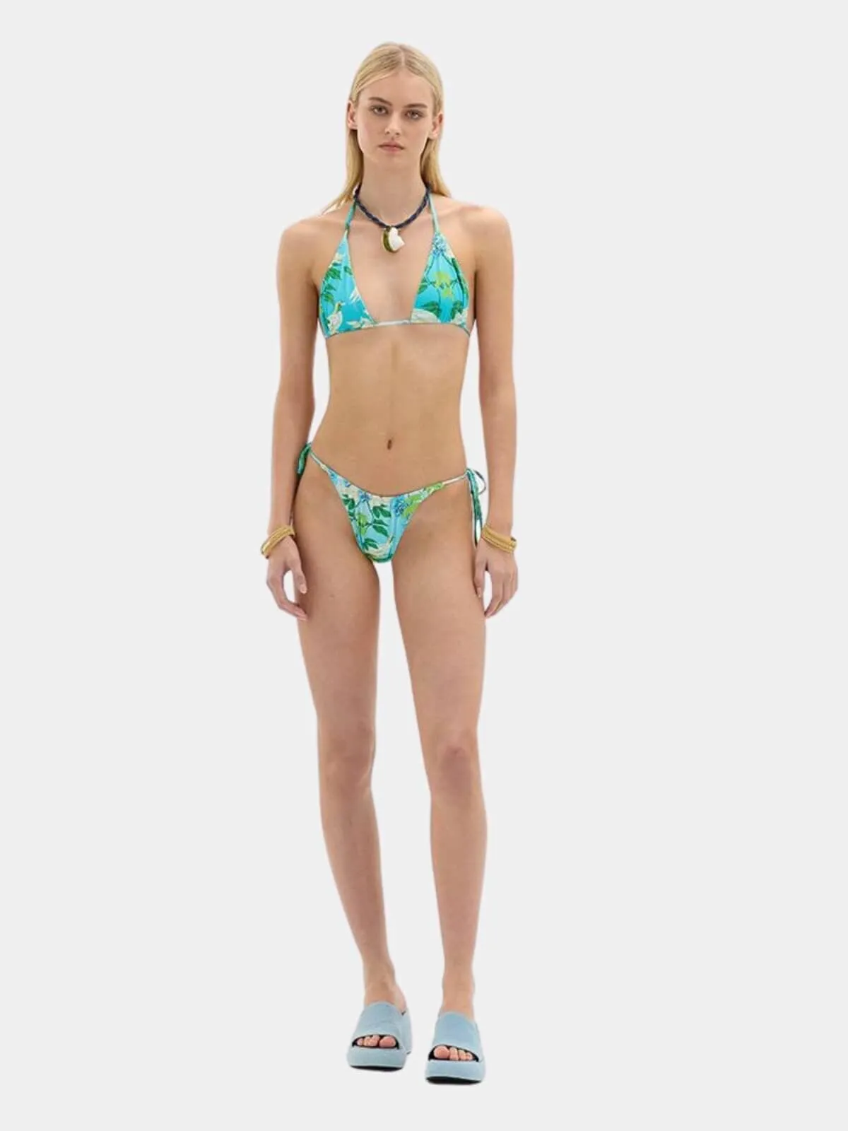 Eden Reversible Bikini Bottom - Blue