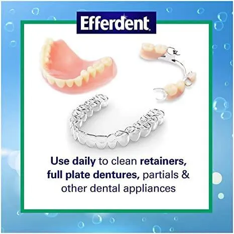 Efferdent Fresh & Clean Denture & Retainer Cleanser 44ct