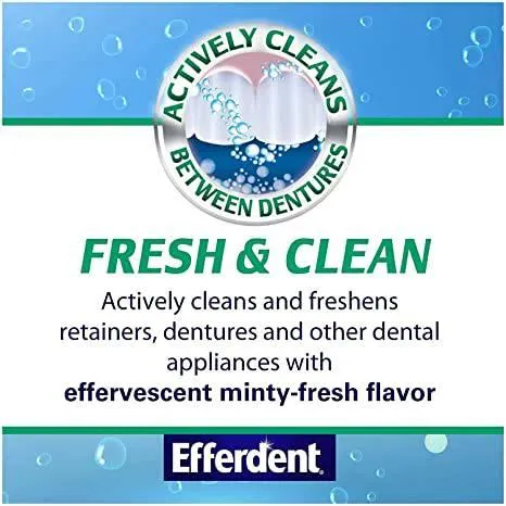 Efferdent Fresh & Clean Denture & Retainer Cleanser 44ct