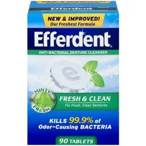 Efferdent Plus Fresh & Clean Denture & Retainer Cleanser 90ct