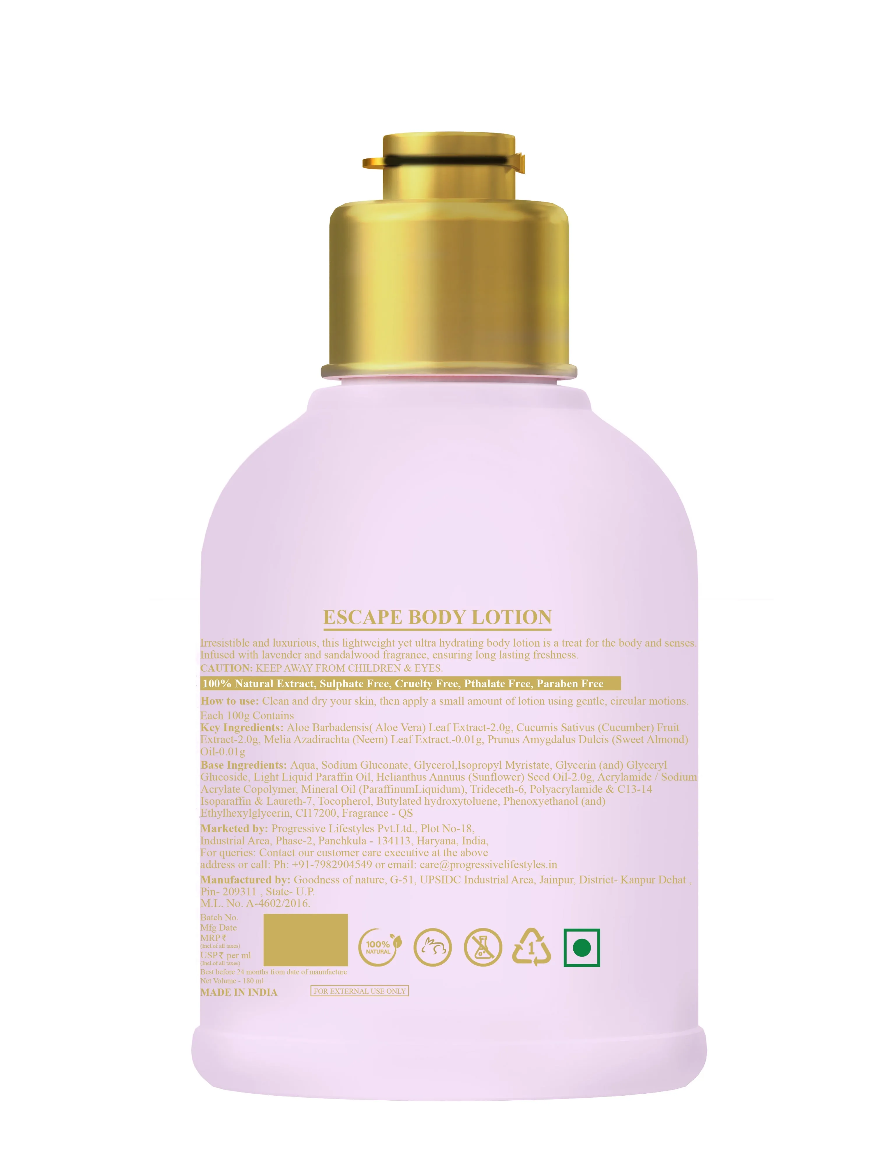 Escape Women Body Lotion - 180Ml