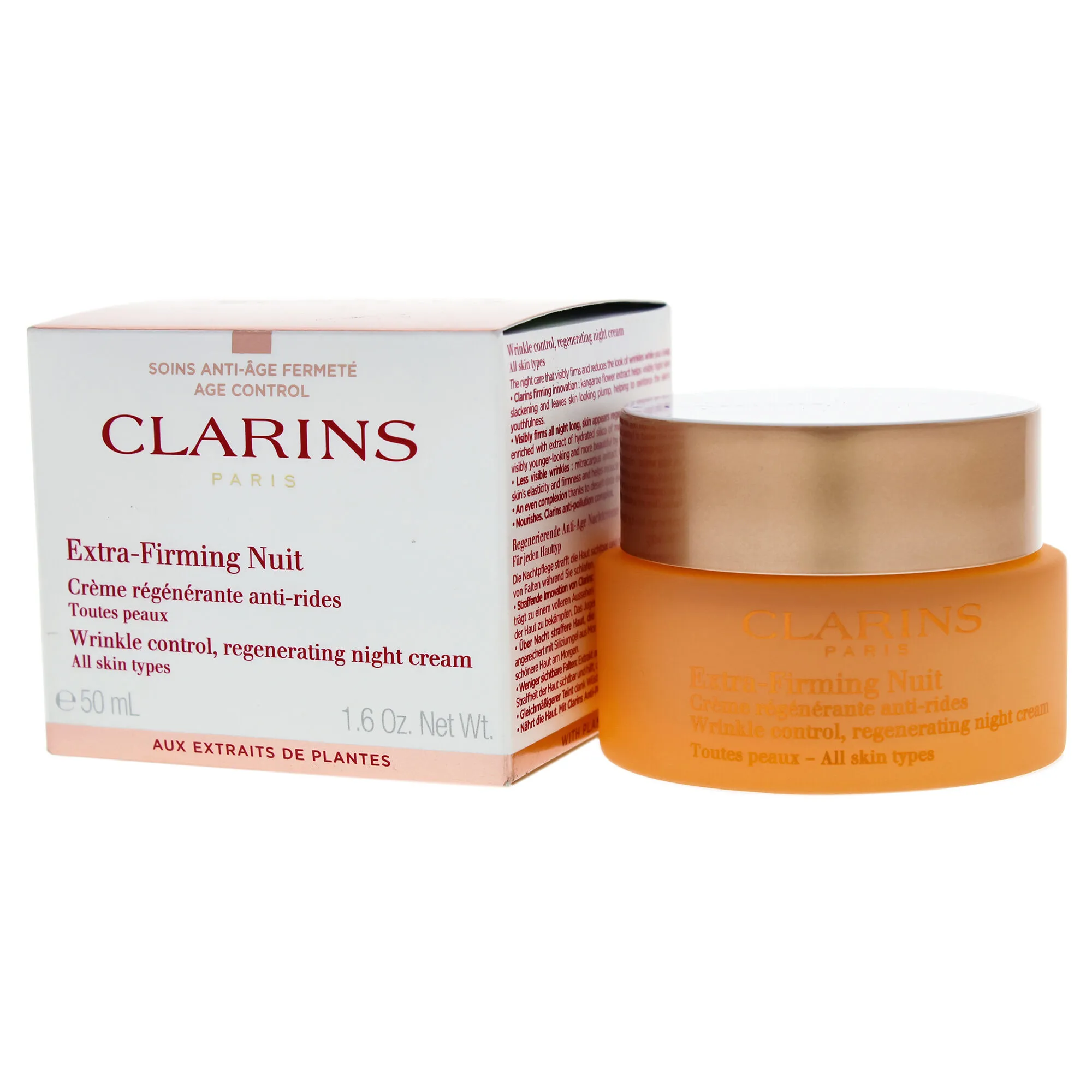 Extra Firming Night Cream - all Skin Types by Clarins for Unisex - 1.7 oz Cream