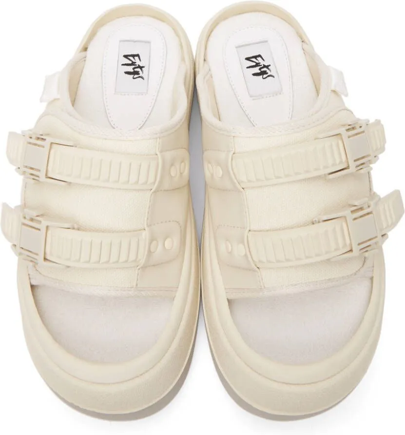 Eytys SSENSE Exclusive Off-White Capri Sandals