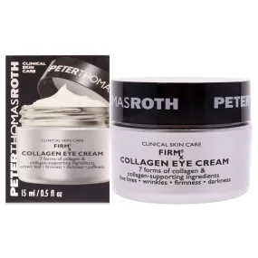 Firmx Collagen Eye Cream by Peter Thomas Roth for Unisex - 0.5 oz Cream