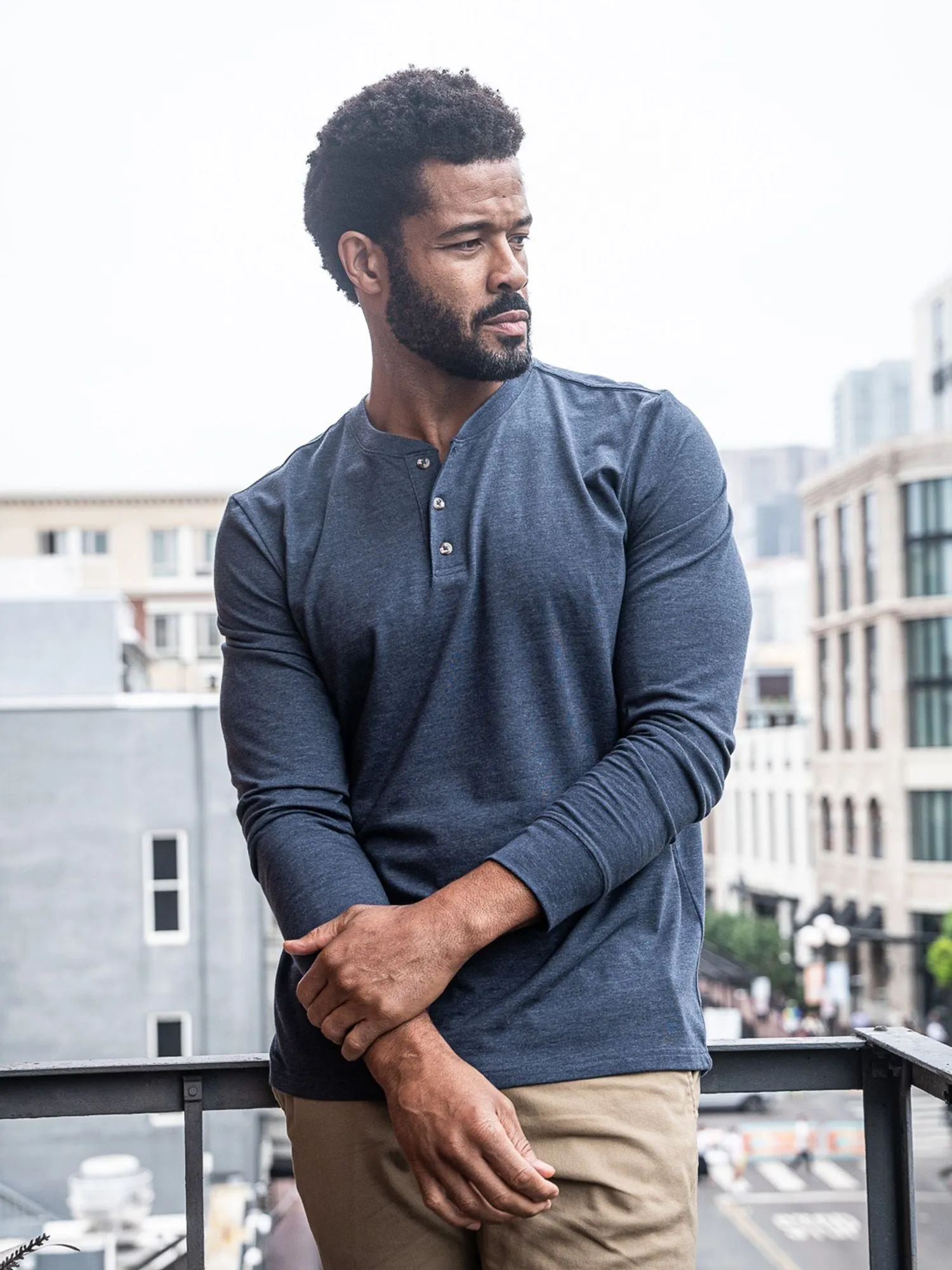 Foundation Long Sleeve Henley 3-Pack