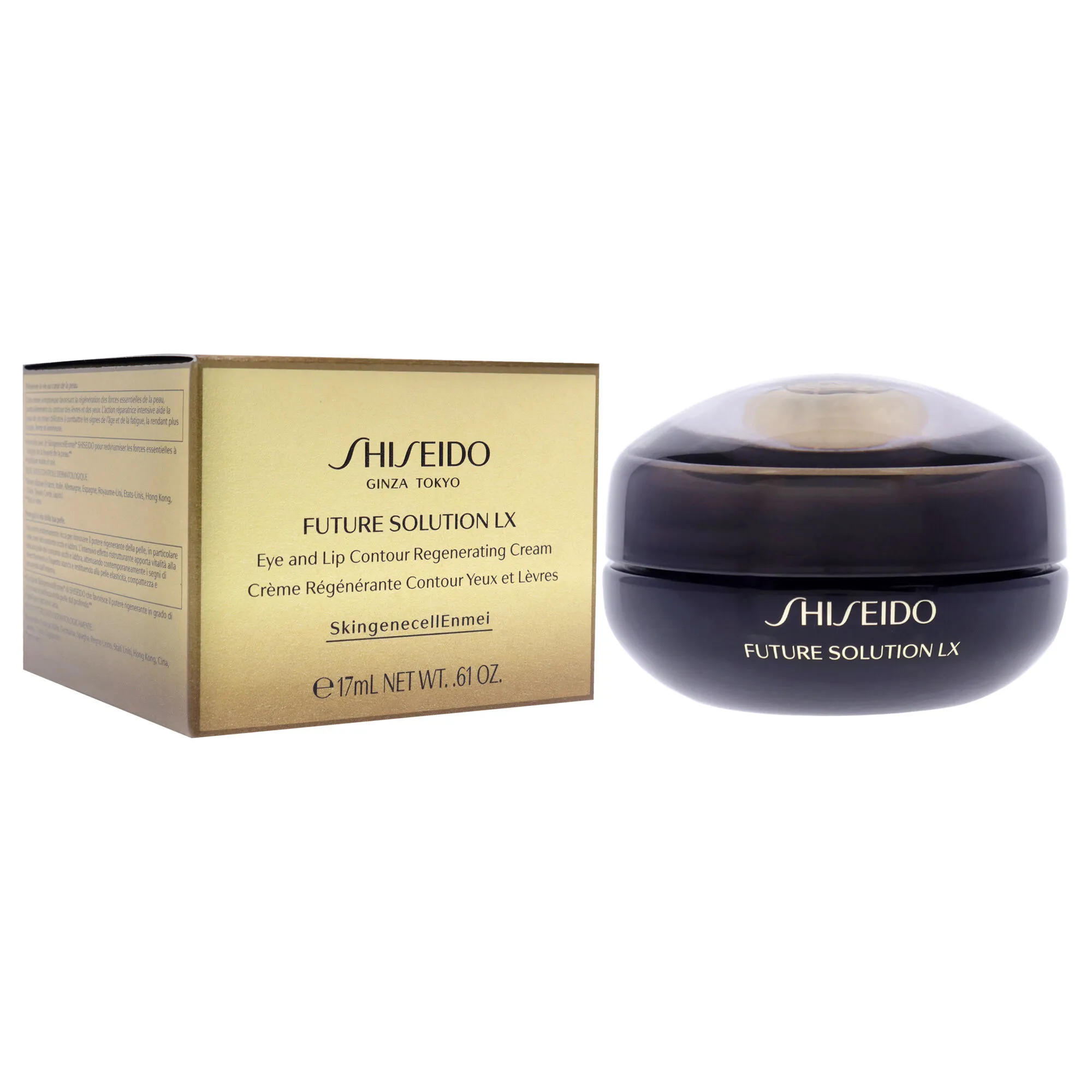 Future Solution LX Eye and Lip Contour Regenerating Cream by Shiseido for Unisex - 0.61 oz Cream