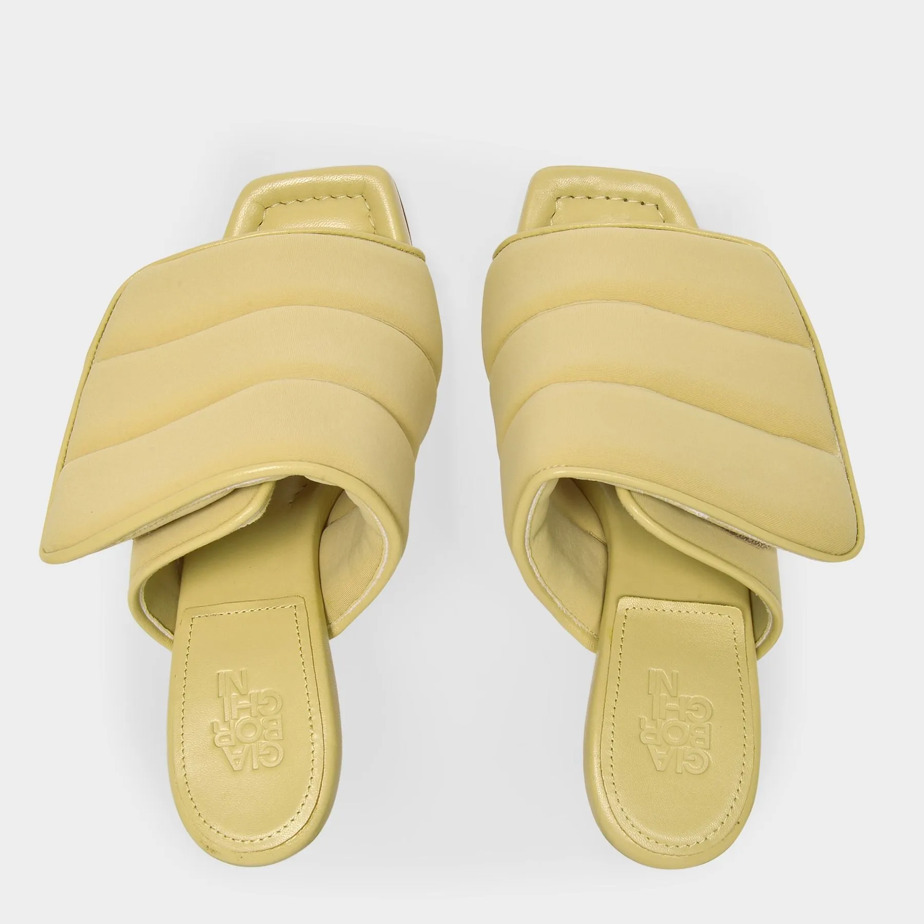 Gia Borghini  Gia 4 M090 Butter Yellow Sandals