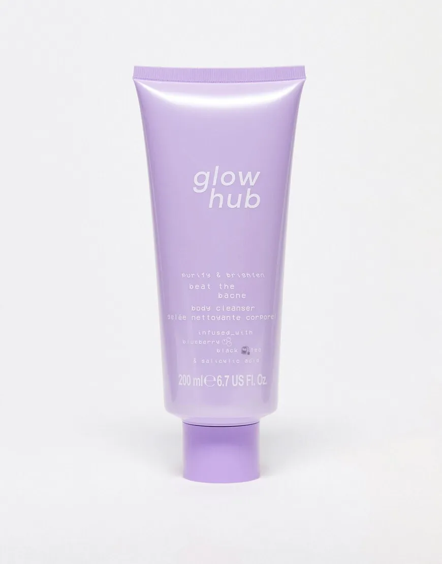 Glow Hub Purify & Brighten Beat the Bacne Body Cleanser 200ml-No colour