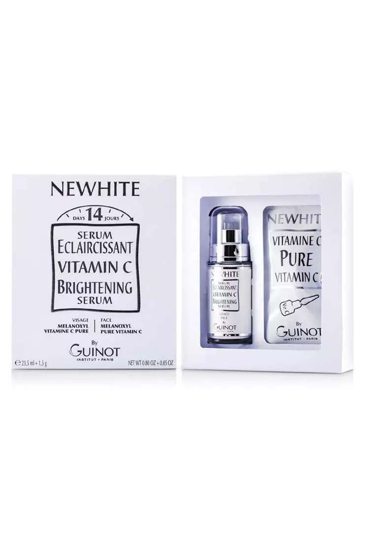 Guinot GUINOT - Newhite Vitamin C Brightening Serum (Brightening Serum 23.5ml/0.8oz + Pure Vitamin C 1.5g/0.05oz) 2pcs