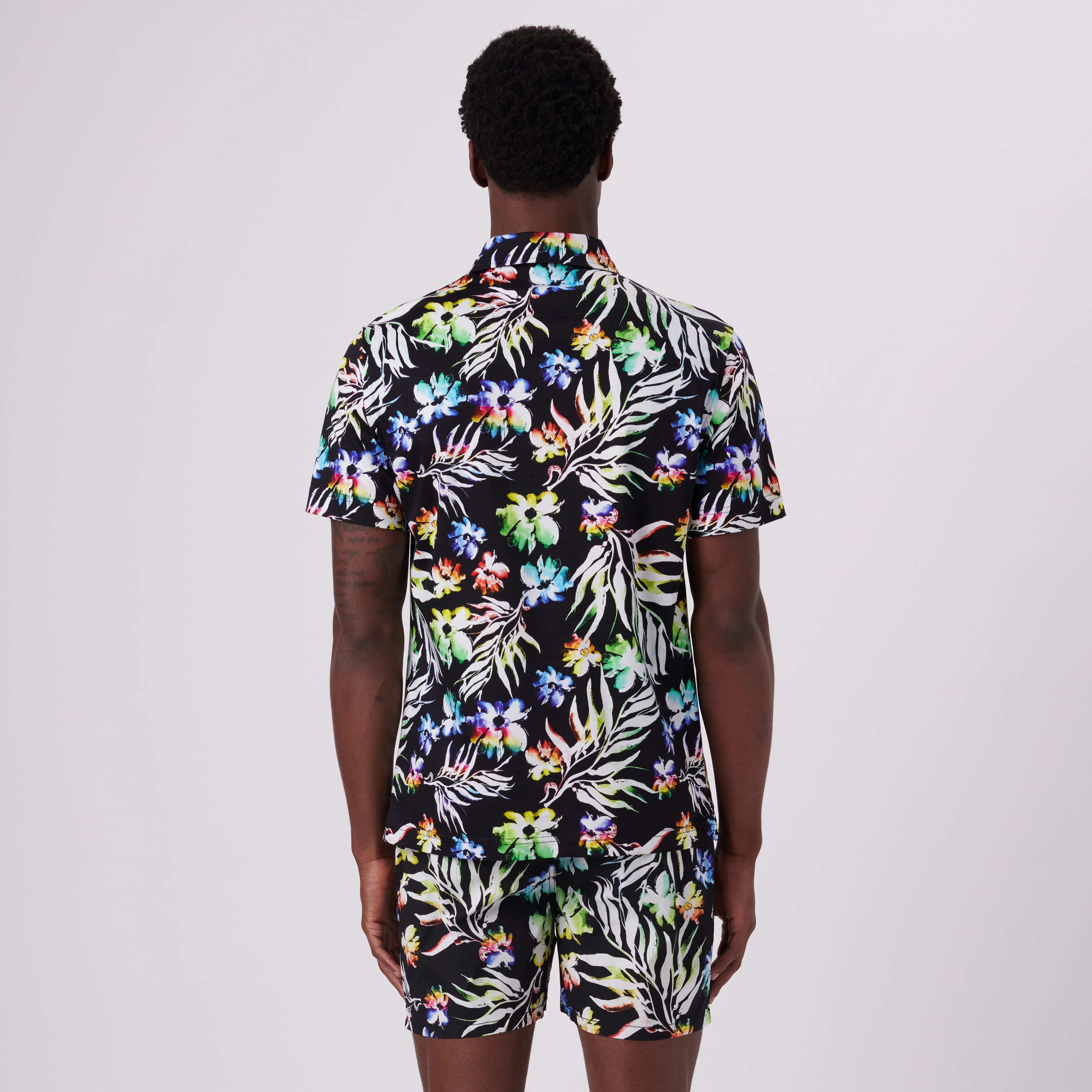 Hendrix Floral Print Polo Shirt