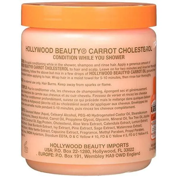 Hollywood Beauty Carrot Conditioner Cholesterol Treatment 20oz