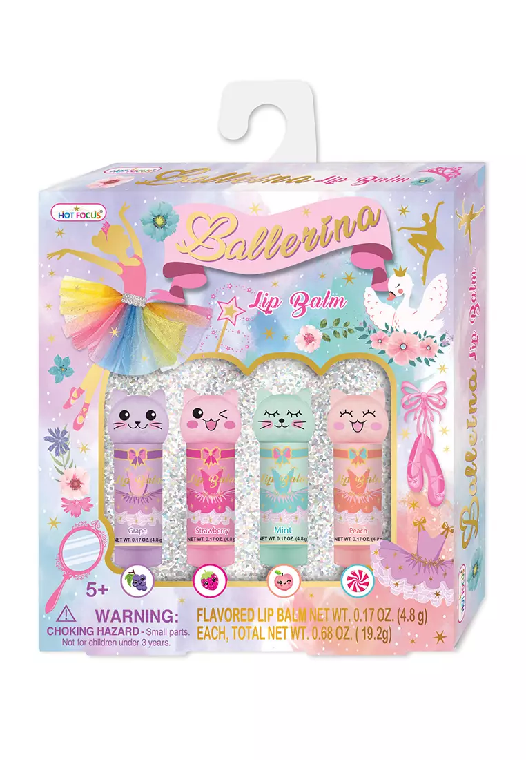 Hot Focus Hot Focus Critter Lip Balm Ballerina Beauties Set (089BB)