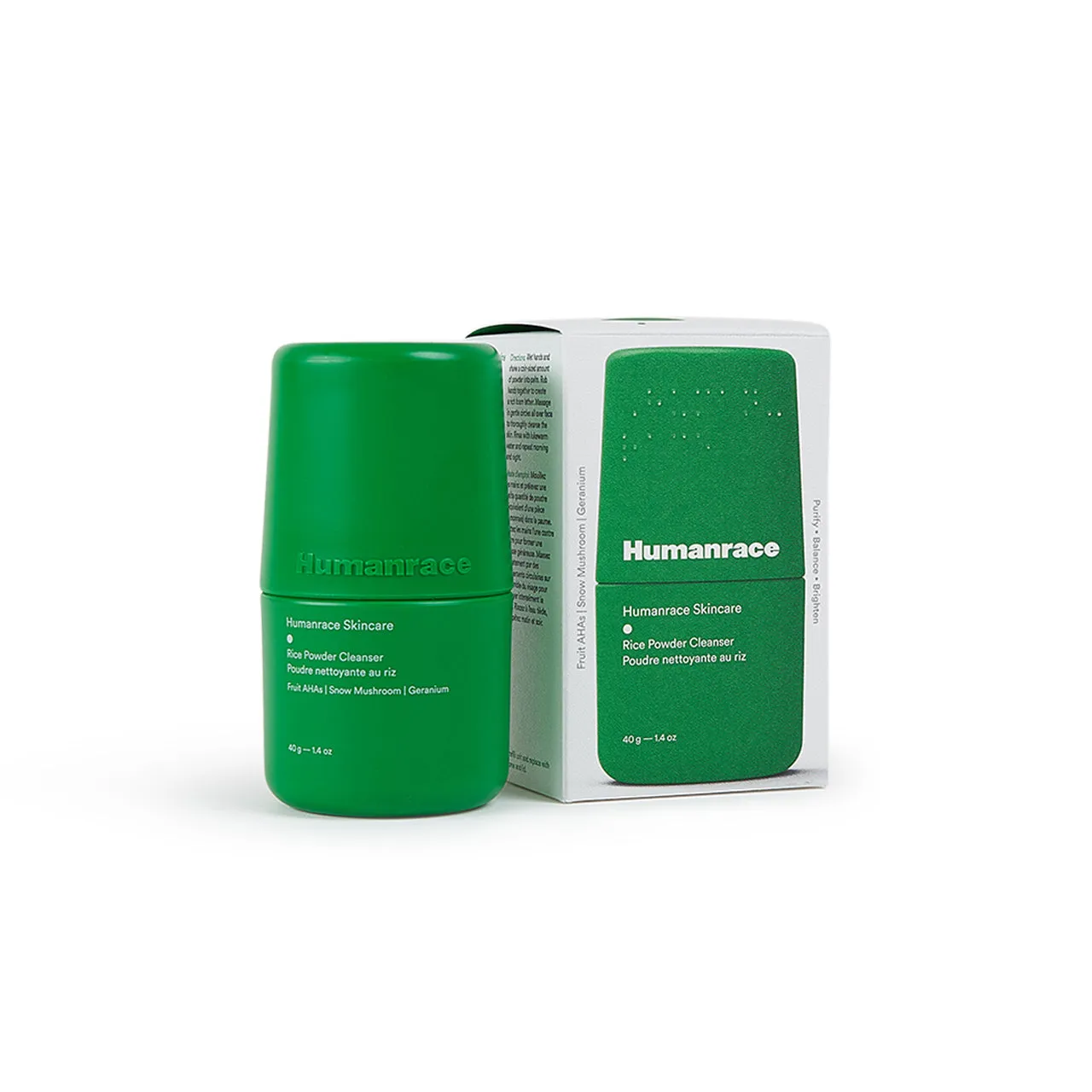 humanrace rice powder cleanser