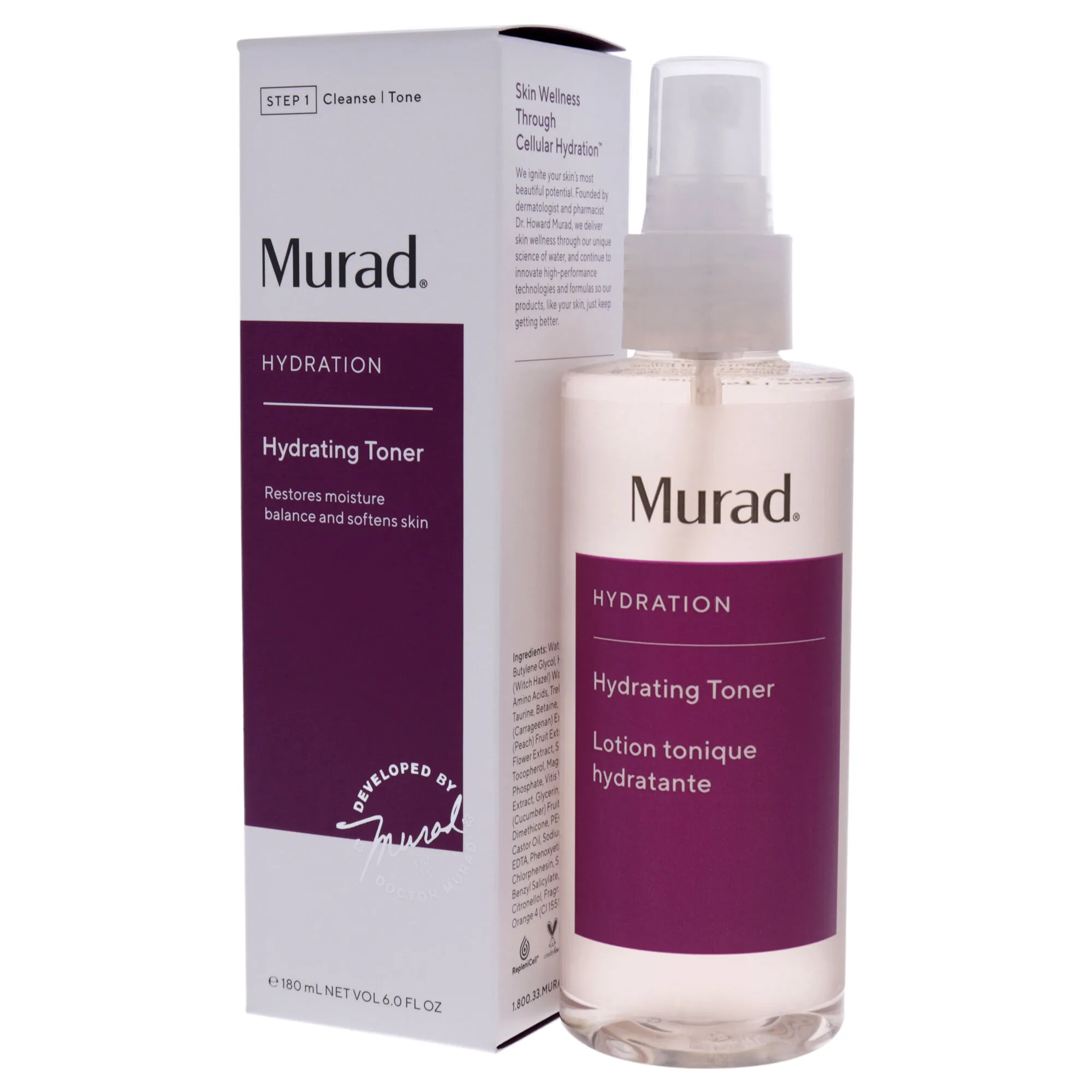 Hydration Hydrating Toner by Murad for Unisex - 6 oz Toner