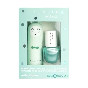 Inuwet Lip Balm Nail Polish Duo - Blue  - Clement