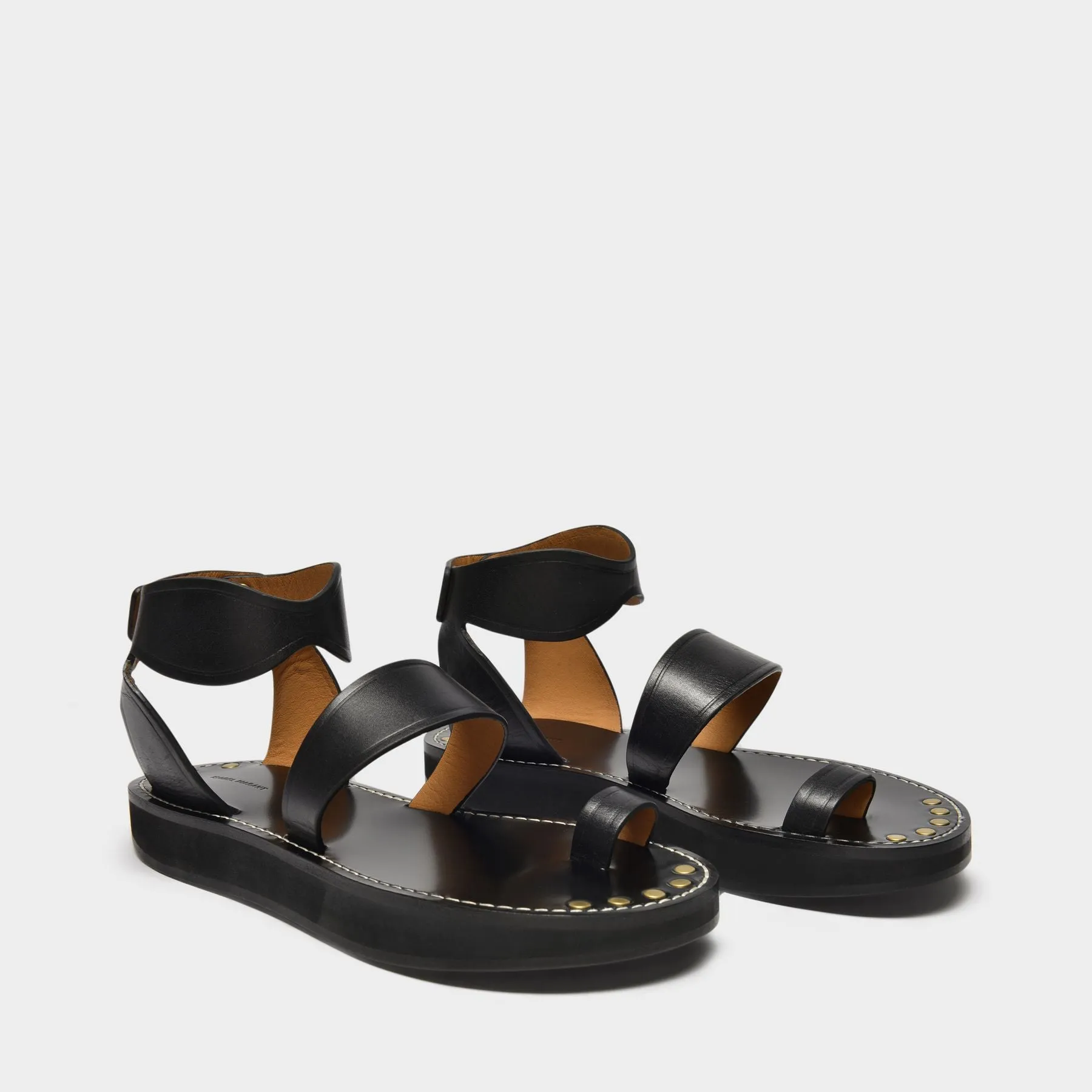 Isabel Marant  Nersee Sandals in Black Leather