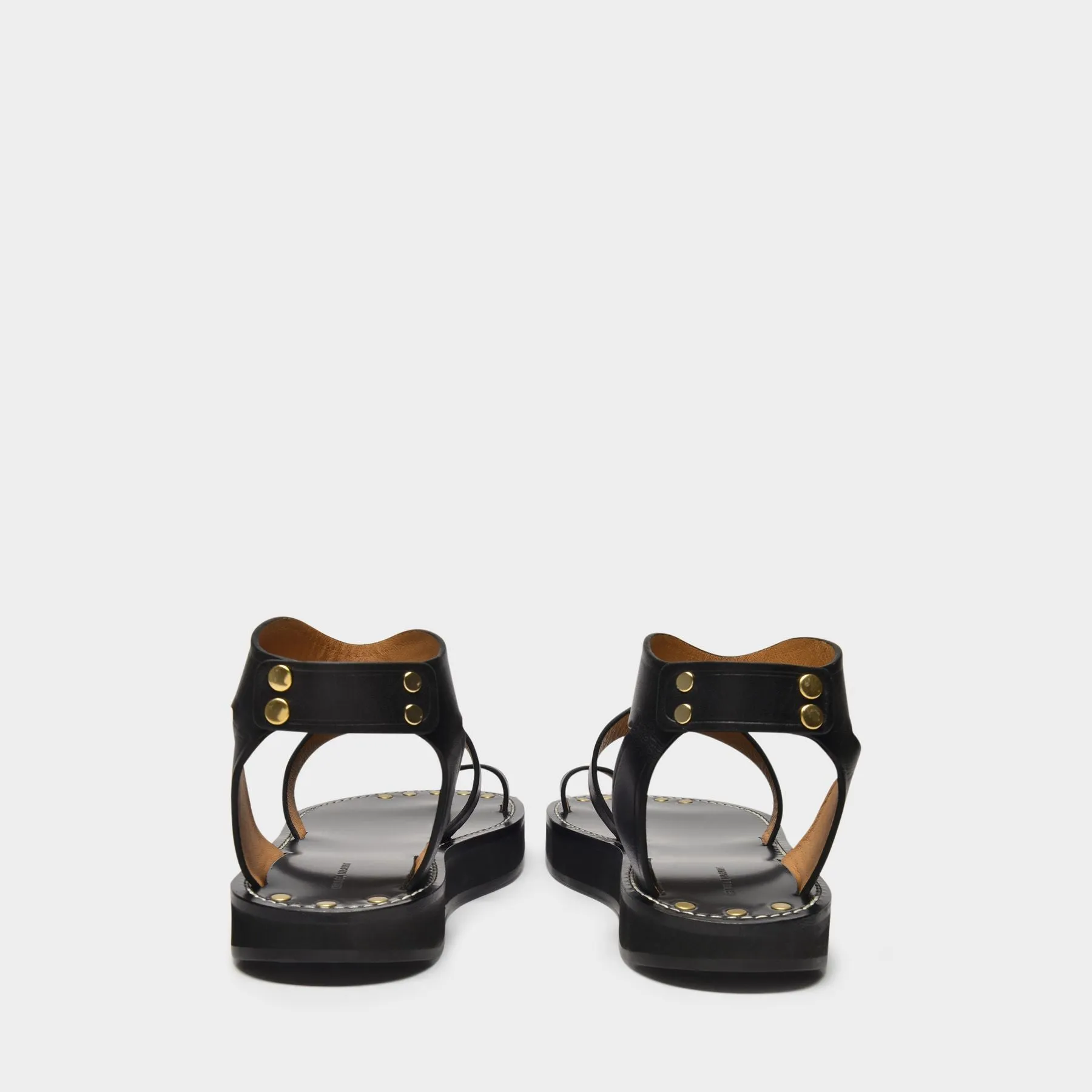 Isabel Marant  Nersee Sandals in Black Leather