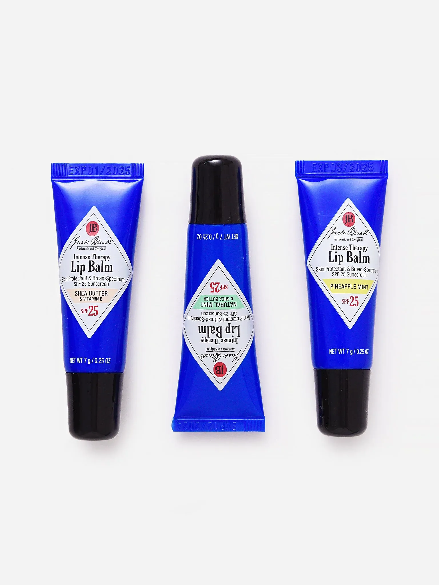     JACK BLACK  Intense Therapy SPF 25 Lip Balm Trio    