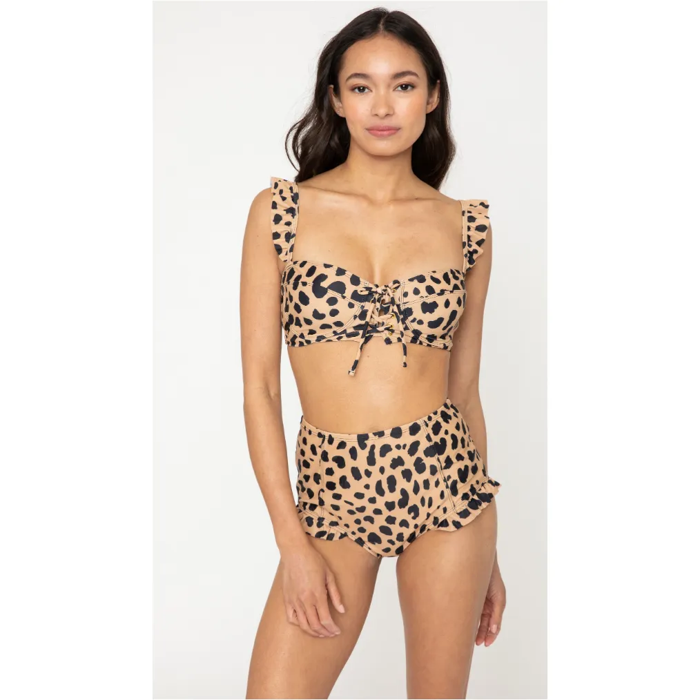 Leopard High Waisted Bikini Set