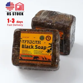 MBluxy 100% natural organic acne treatment whitening ghana raw african black soap