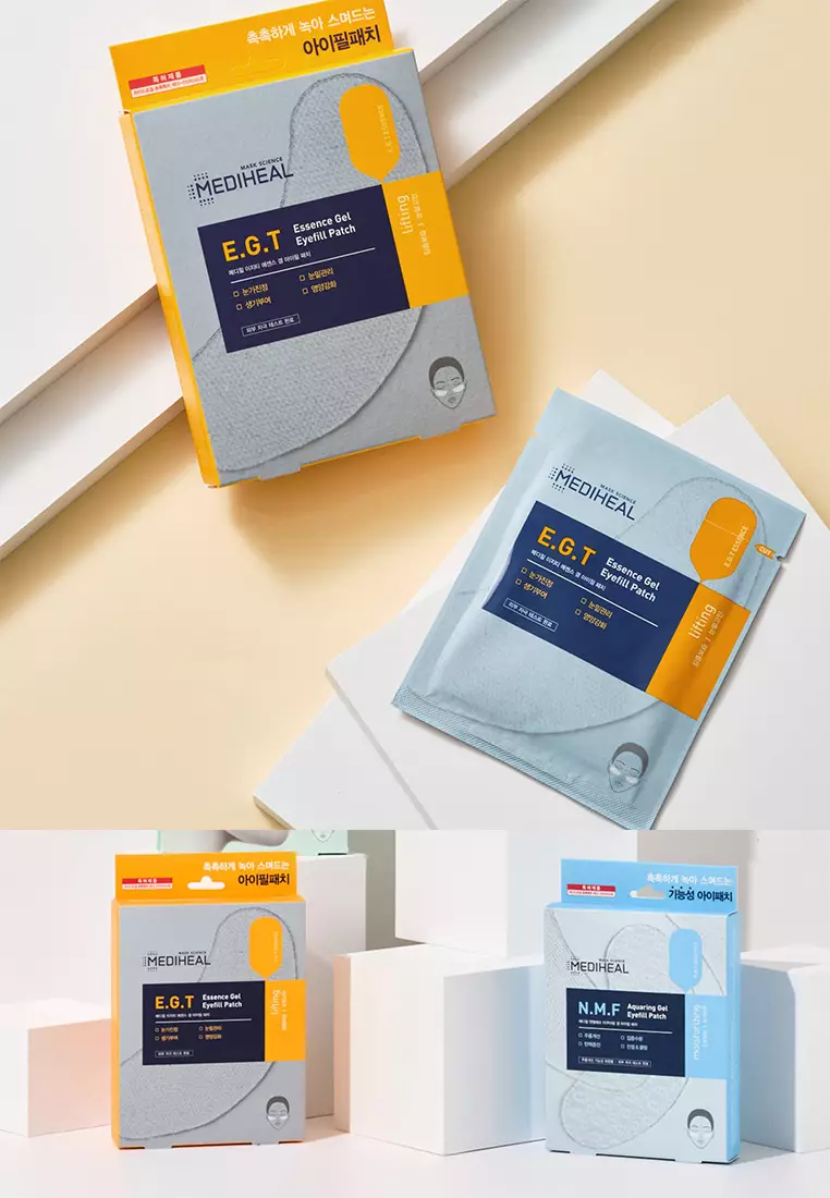 Mediheal MEDIHEAL E.G.T Essence Gel Eyefill Patch 5 Pairs - Mask Gel Eye Patches, for Dark Circle, Aging Skin, Puffy Eyes