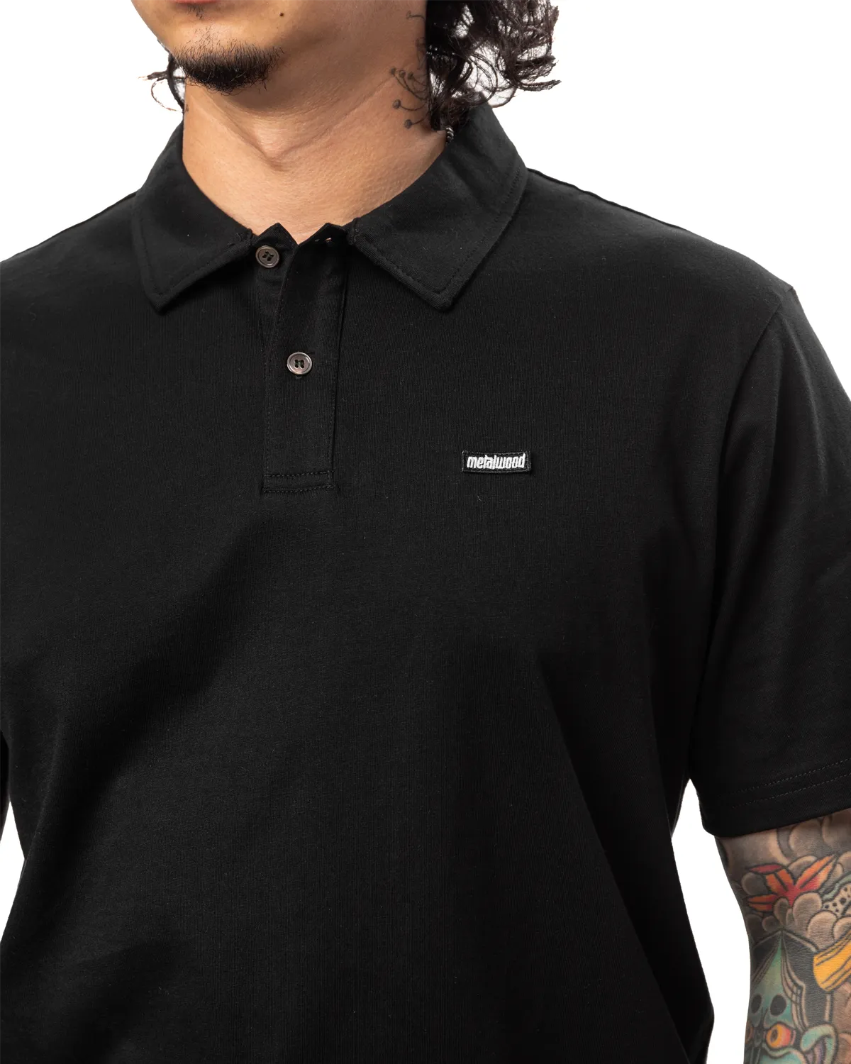 Mini Metal Logo Polo 'Black'