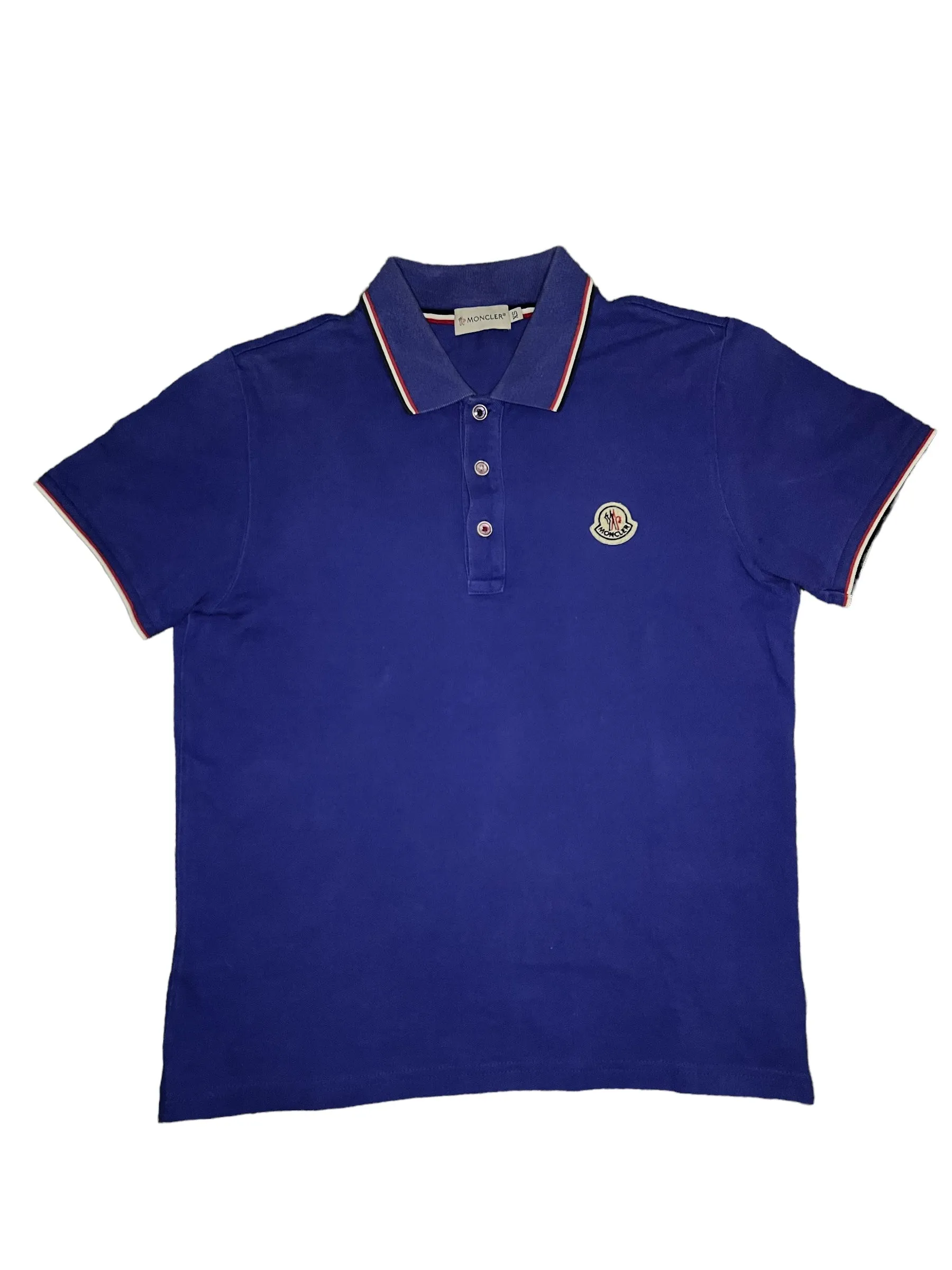 Moncler Blue Polo Shirt XS